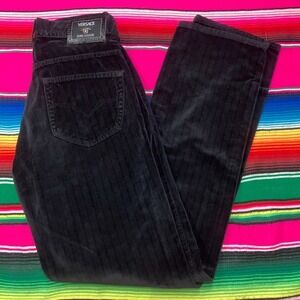 Versace Jeans Couture Black‎ Velour Pants (Fit 27x33)